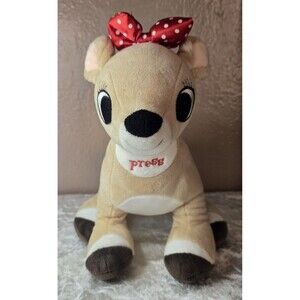 Rudolph The Red Nosed Reindeer Clarice 10" Plush Light Up Musical Tested